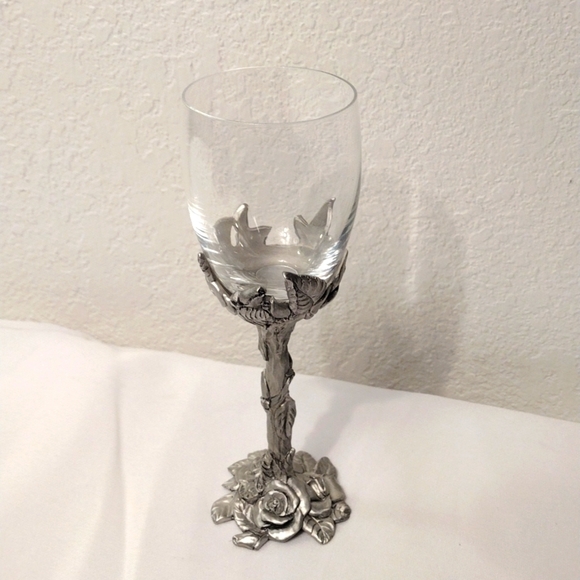 seagull Canada Other - 𝅺pewter flower crystal glass